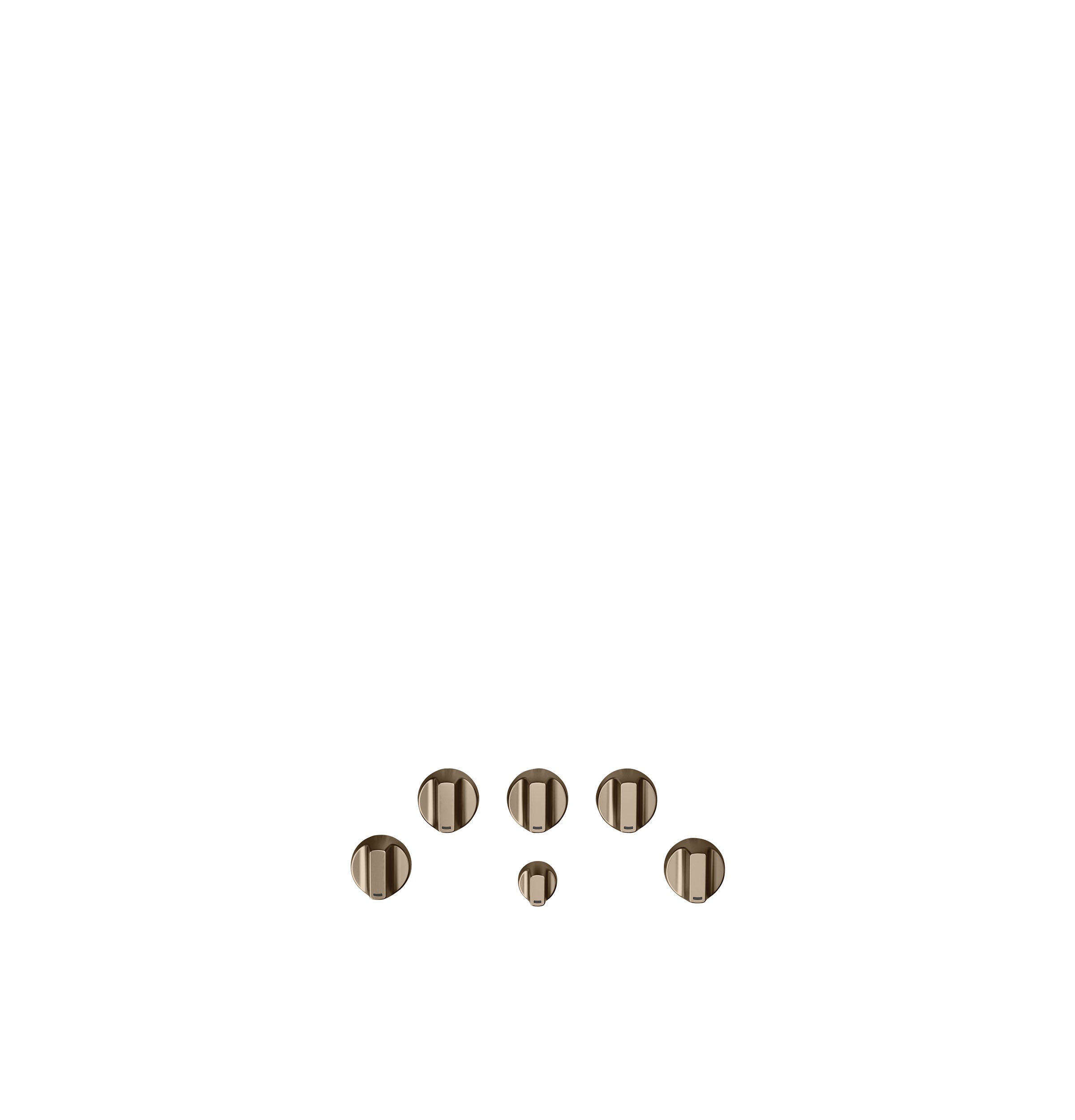Café™ Brushed Copper 5-Piece Gas Cooktop Knobs - CXCG1K0PMCU
