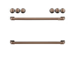 Café™ Brushed Copper Front Control Induction Knobs and Handles Set - CXFCHHKPMCU