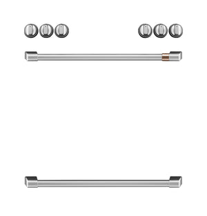 Café Ens. Poignées et boutons pour cuisinière à induction avec commandes à l’avant acier inoxydable brossé CXFCHHKPMSS