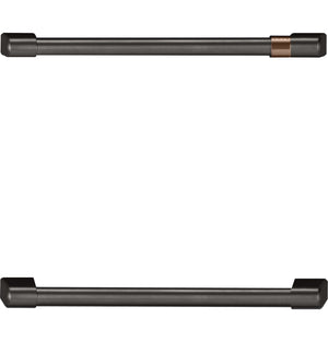 Café Trousse de poignées pour réfrigérateur sous le comptoir noir brossé CXQD2H2PNBT