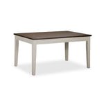Caylie Dining Table - Ivory, Driftwood