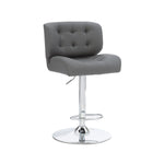 Bridger Bar Height Stool - Grey, Chrome