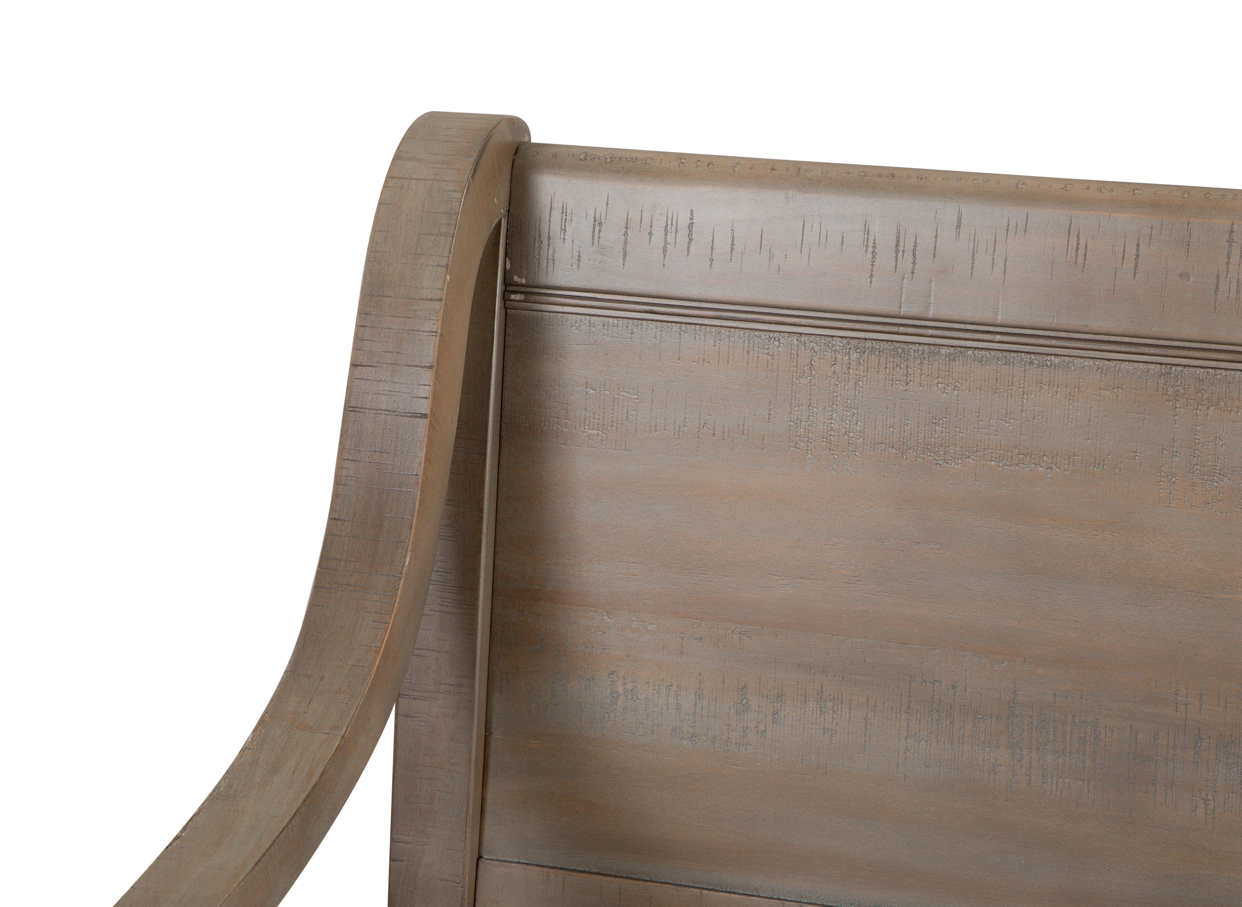 Paxton Place Bench With Back and Storage - Greyish Brown