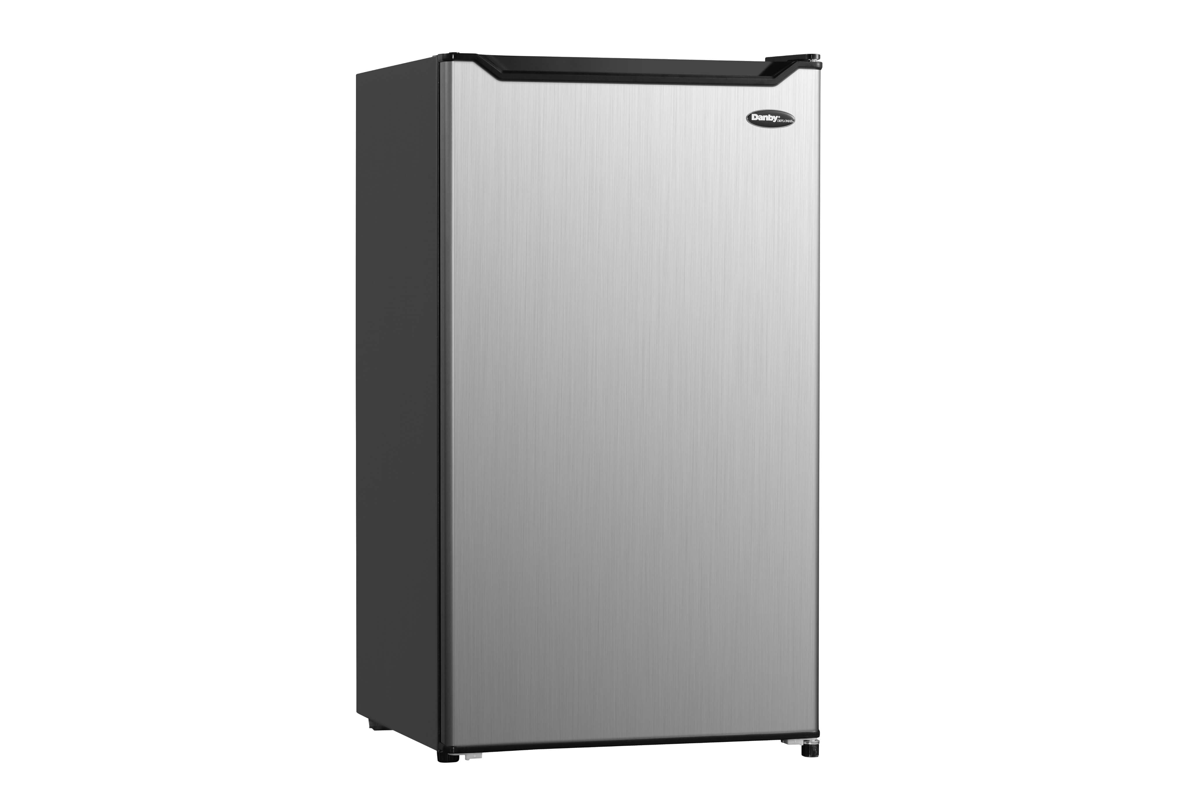 Danby Black With Stainless Door Mini Fridge (4.4 Cu.Ft.) DCR044B1SLM