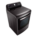 LG Black Steel TurboSteam™ Electric Dryer with EasyLoad™ Dual-opening Door (7.3 Cu.Ft.) - DLEX7900BE