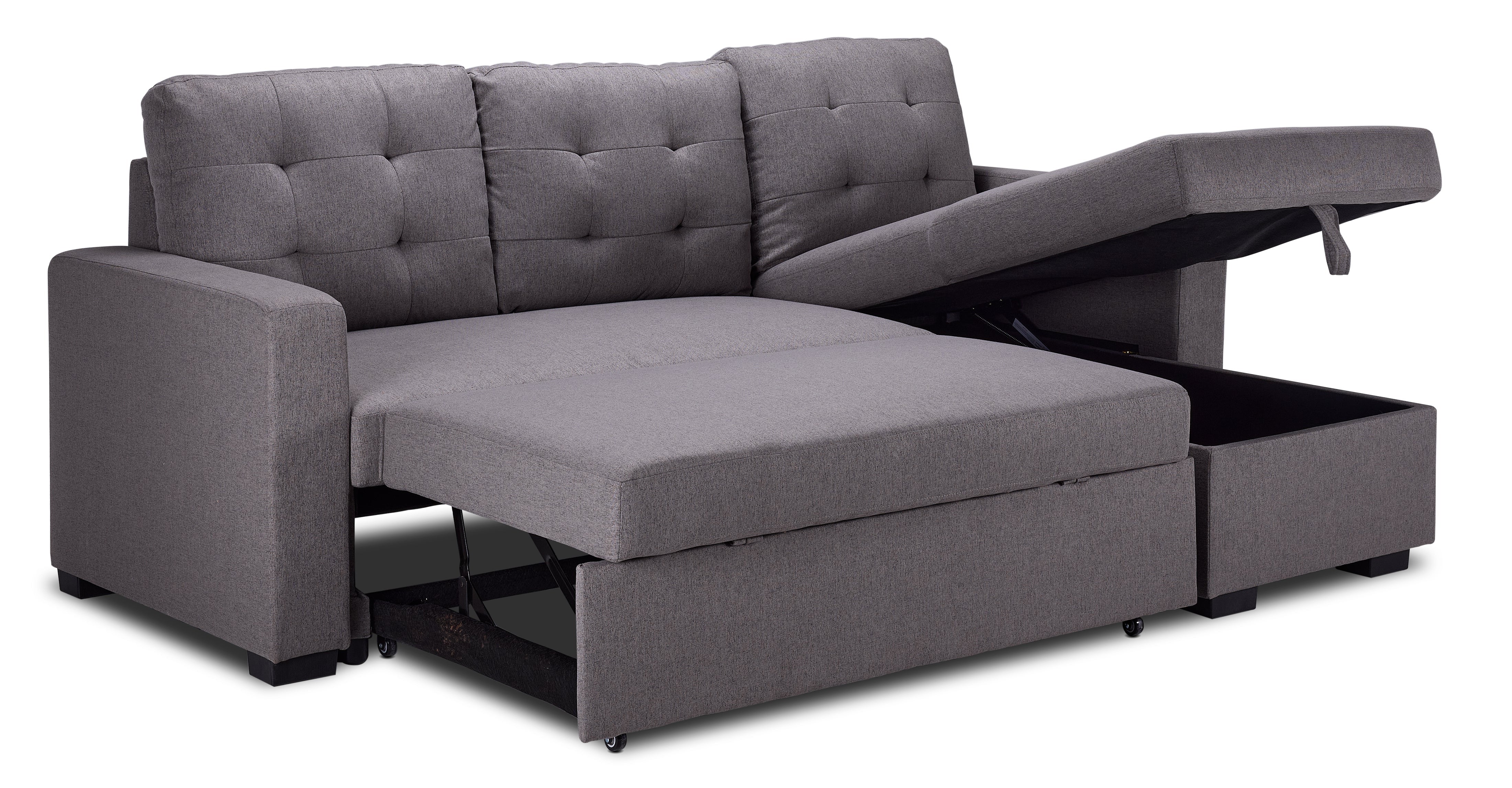 Dustin Reversible Pop-Up Sofa Bed - Grey