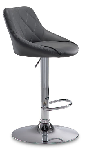 Esma Tabouret hauteur bar – gris, chrome