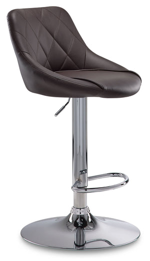 Esma Tabouret hauteur bar – brun, chrome