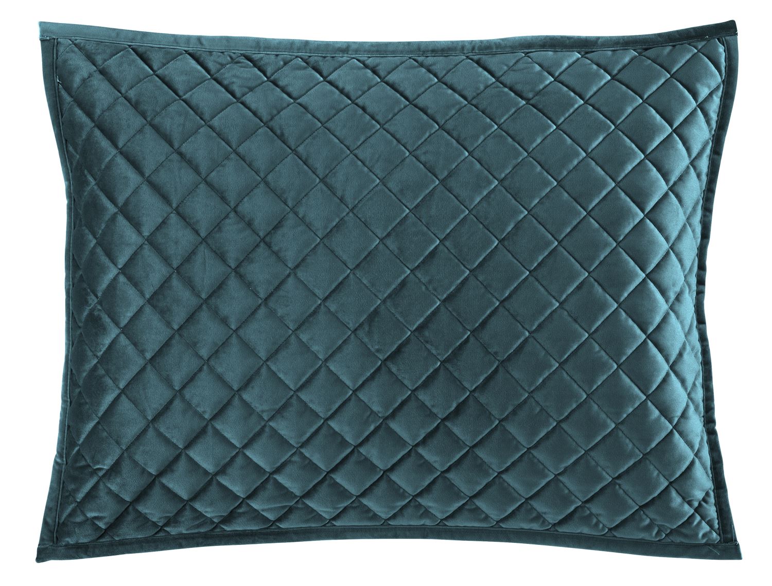 Grudina Velvet Diamond Queen Quilt Set - Teal