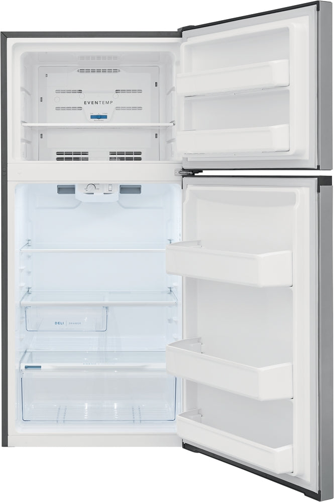 Frigidaire 27.75" 13.9 Cu. Ft. Brushed Steel Top-Freezer Refrigerator - FFHT1425VV