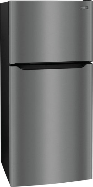 Frigidaire Réfrigérateur 20 pi³ avec congélateur en haut acier inoxydable noir FFTR2045VD