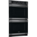 Frigidaire Gallery Black Stainless 30" Electric Double Wall Oven (10.2 Cu.ft)- FGET3066UD