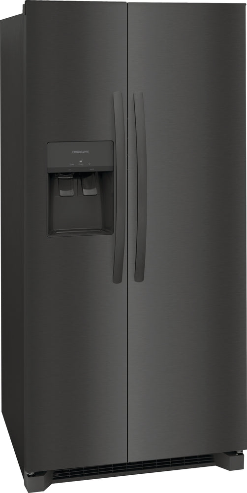 Frigidaire 33" 22.2 Cu. Ft. Black Stainless Steel Side-by-Side Refrigerator - FRSS2323AD