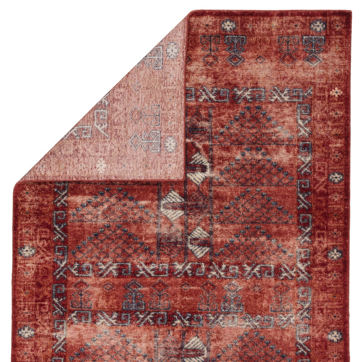 Isionis II Area Rug - 7'10" X 10' - Red/Blue