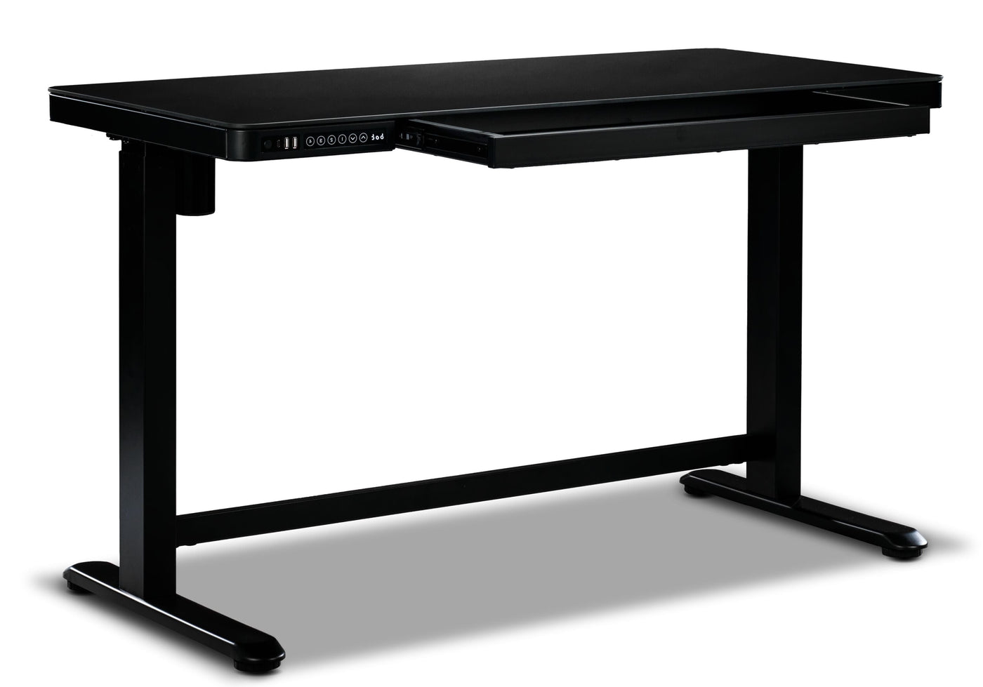Maddox Adjustable Height Desk - Black