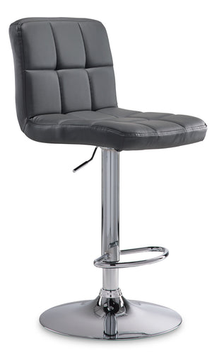 Ivy Tabouret hauteur bar – gris, chrome