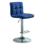 Ivy Bar Height Stool - Navy, Chrome