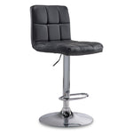 Ivy Bar Height Stool - Black, Chrome