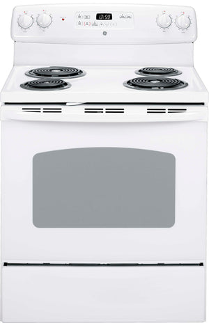 GE Cuisinière électrique 5,0 pi³ blanc JCBP240DMWW