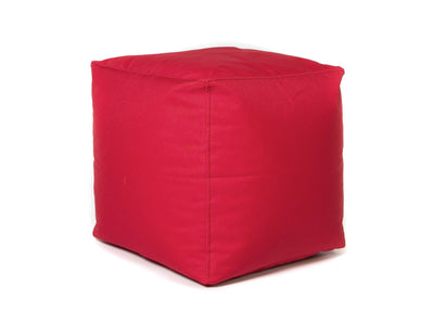 Tabouret cube de jardin – rouge
