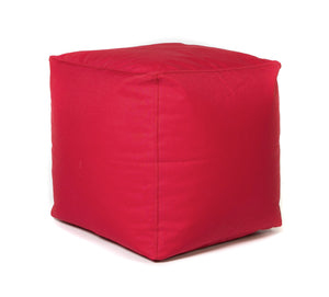 Tabouret cube de jardin – rouge