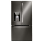 LG 36" 28 Cu. Ft. Smudge Resistant Black Stainless Steel French Door Refrigerator with Ice & Water Dispenser - LRFS28XBD