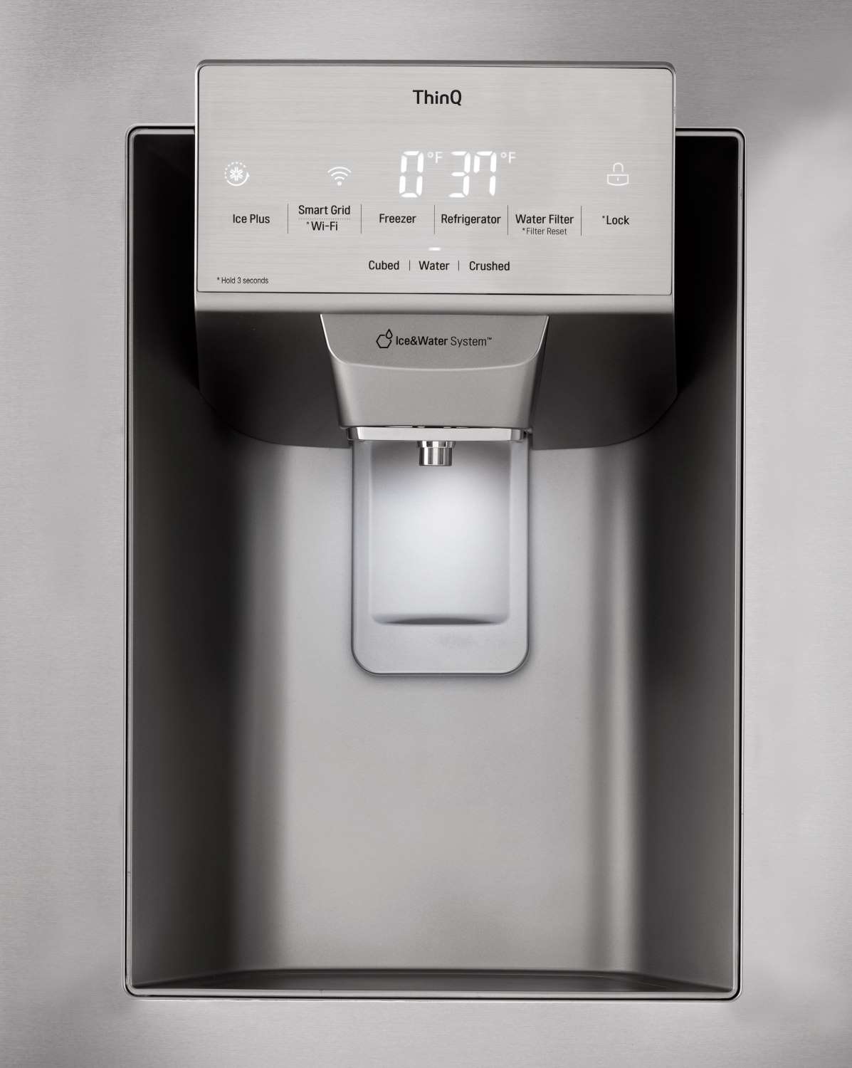 LG 36" 28 Cu. Ft. Smudge Resistant Stainless Steel French Door Refrigerator with Ice & Water Dispenser - LRFS28XBS