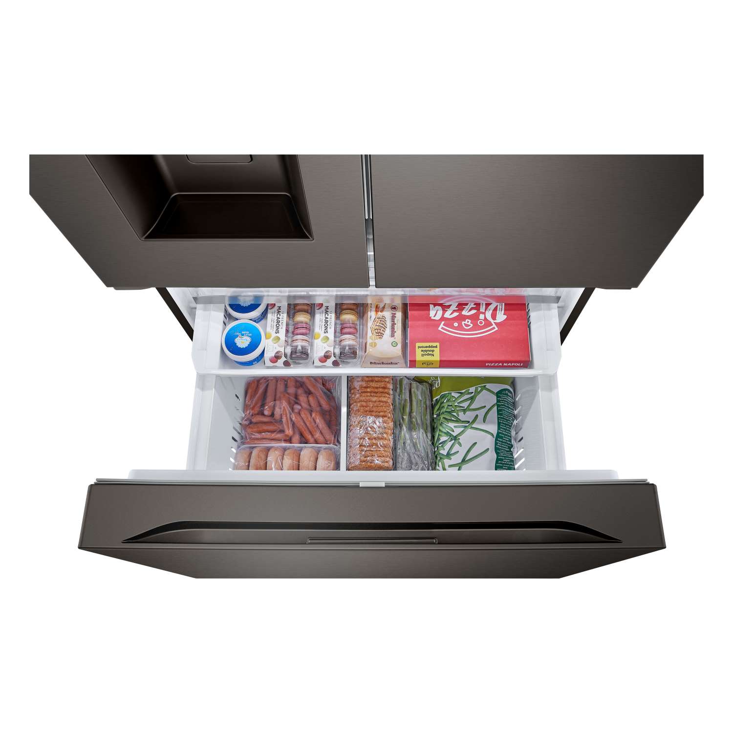 LG 35.75" 26 Cu. Ft. Black Stainless Steel Smart Counter-Depth MAX™ French Door Refrigerator with Four Types of Ice - LRYXC2606D