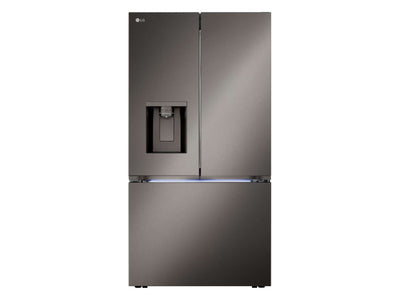 LG Réfrigérateur intelligent 26,0 pi³ avec porte à 2 battants à profondeur de comptoir MAX avec quatre type de glace acier inoxydable noir LRYXC2606D