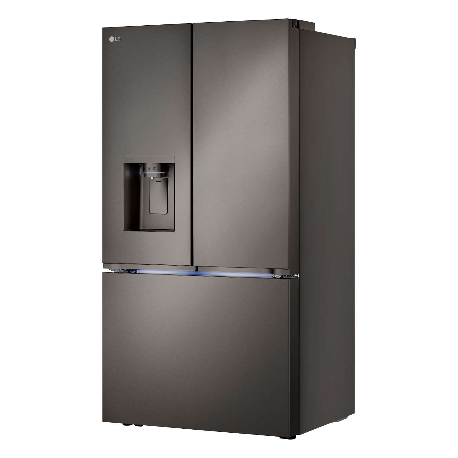 LG 35.75" 26 Cu. Ft. Black Stainless Steel Smart Counter-Depth MAX™ French Door Refrigerator with Four Types of Ice - LRYXC2606D