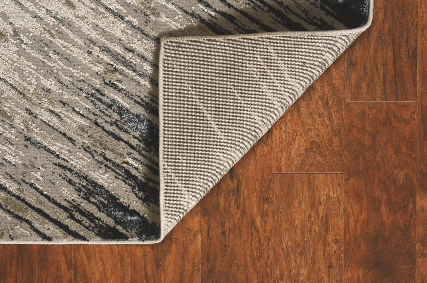 Lacie V 6'7" x 9'6" - Silver Grey Area Rug