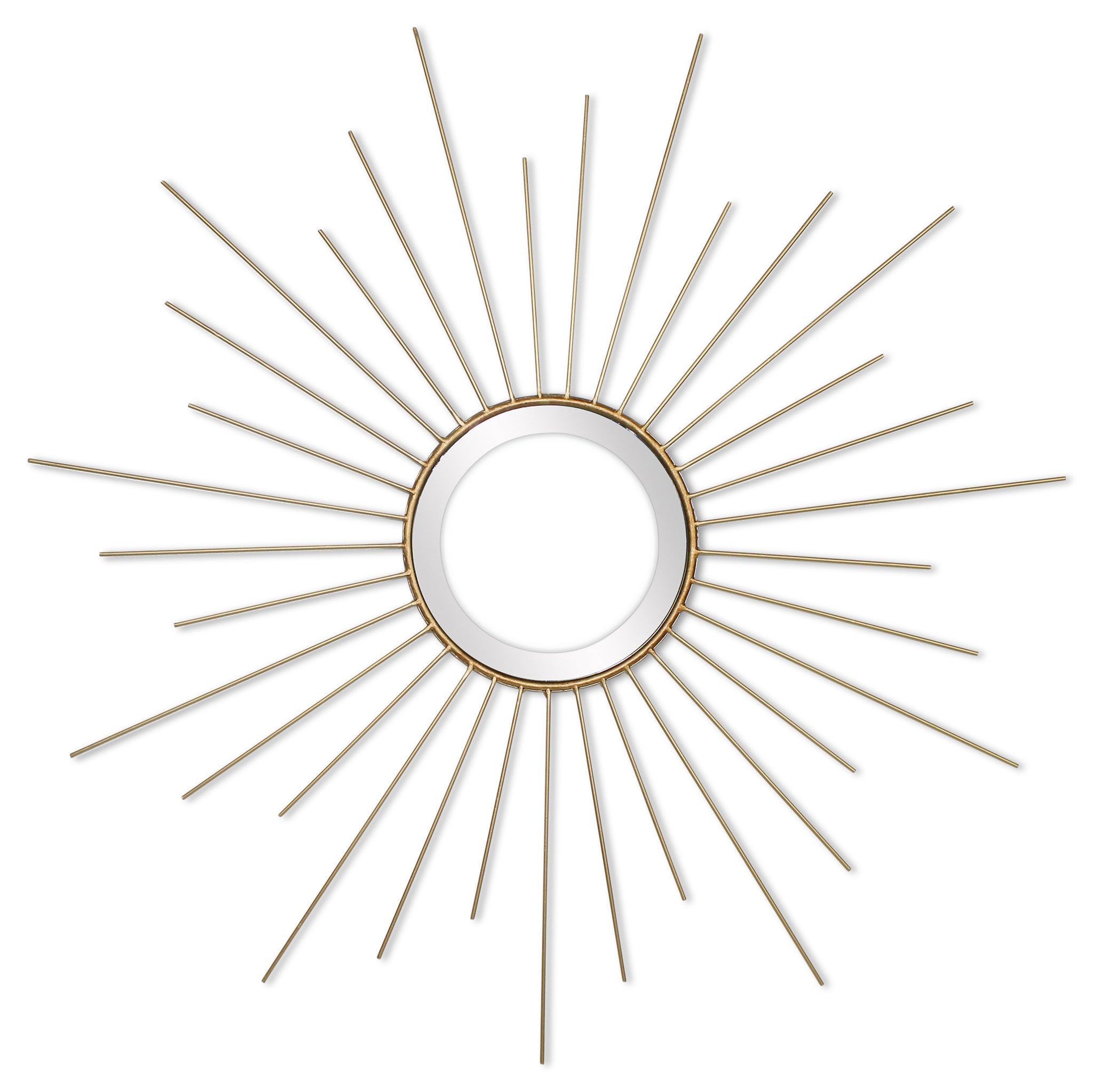 Sunburst Mirror - Antique Brass