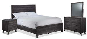 Miller Chambre à coucher à panneau 6 mcx très grand - gris