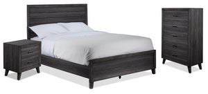 Miller Chambre à coucher à panneau 5 mcx grand - gris
