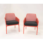 Nardi Net Relax Outdoor Dining Arm Chair - Red (Set of 2)