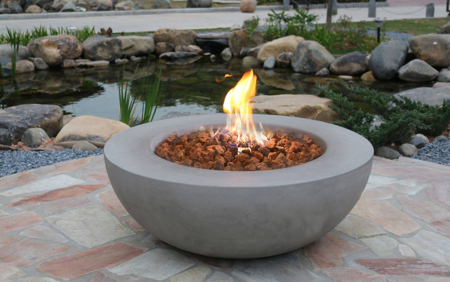 Elementi Luna Bowl Fire Table - Propane