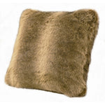 Carrefour Faux Fur Decorative Pillow - Tan