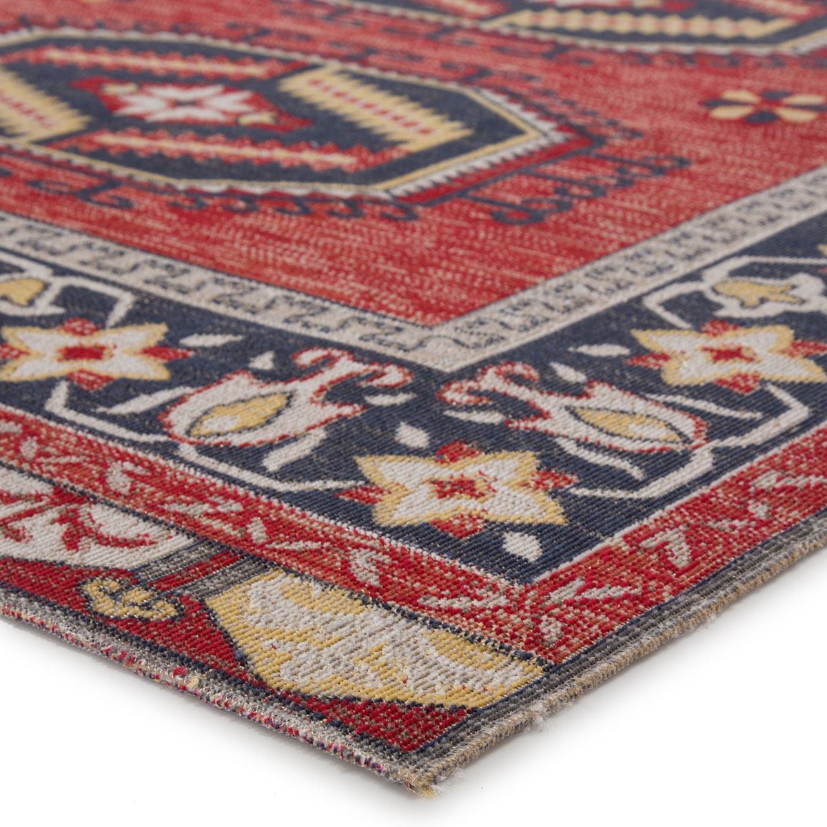 Mikras VIII Area Rug - 5' X 7'6" - Red/Yellow
