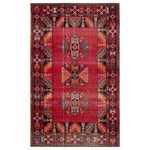 Mikras X Area Rug - 5' X 7'6" - Red/Black