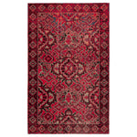 Mikras I Area Rug - 7'6" X 9'6" - Red/Black