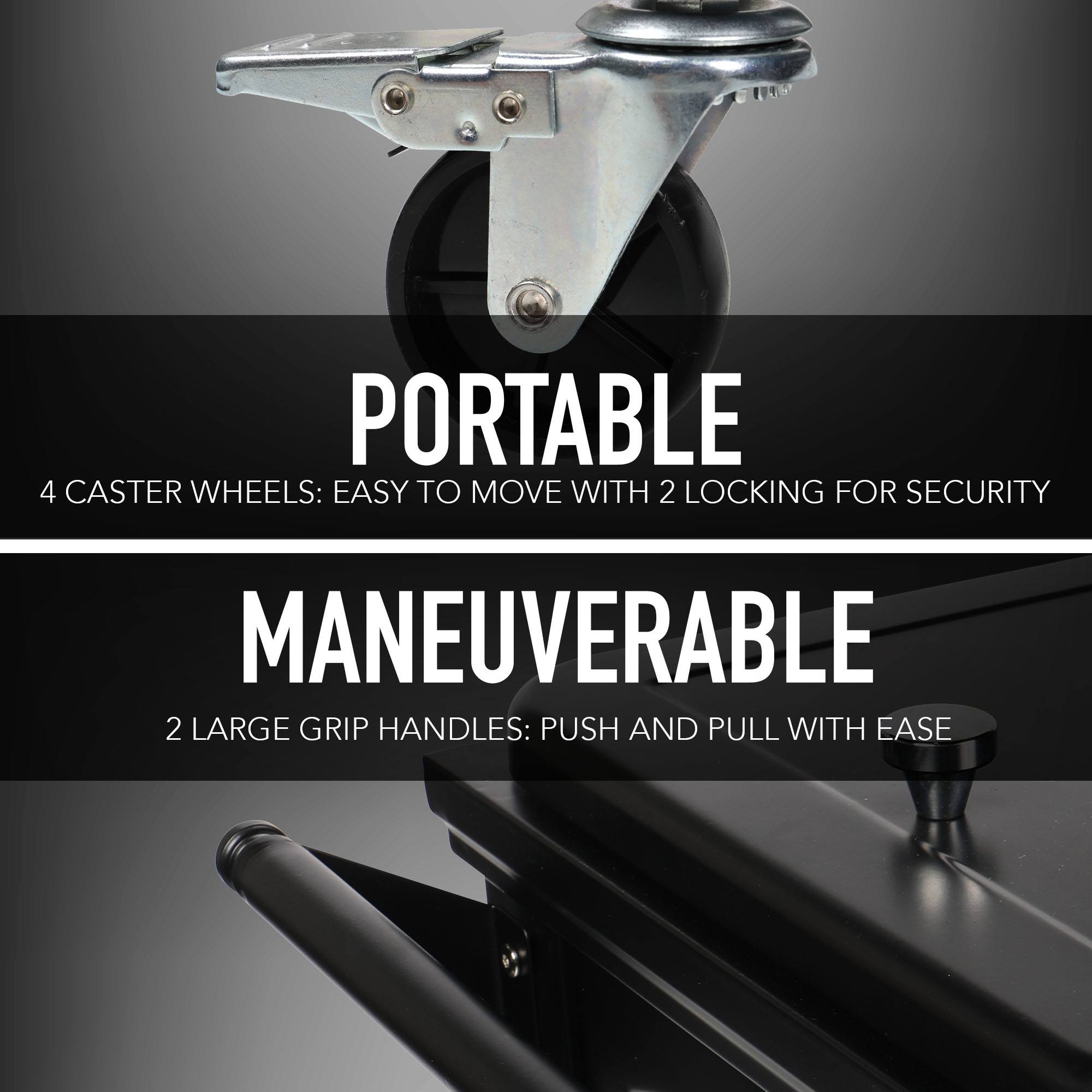 Permasteel 80Qt Furniture Style Patio Cooler - Black