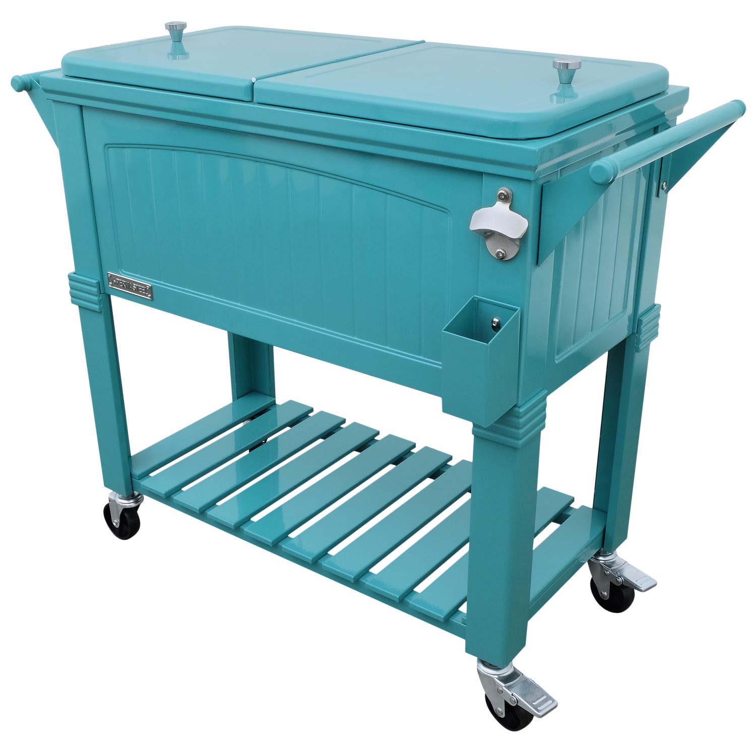 Permasteel 80Qt Furniture Style Patio Cooler - Teal