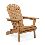 Uila Wood Folding Adirondack Chair - Natural