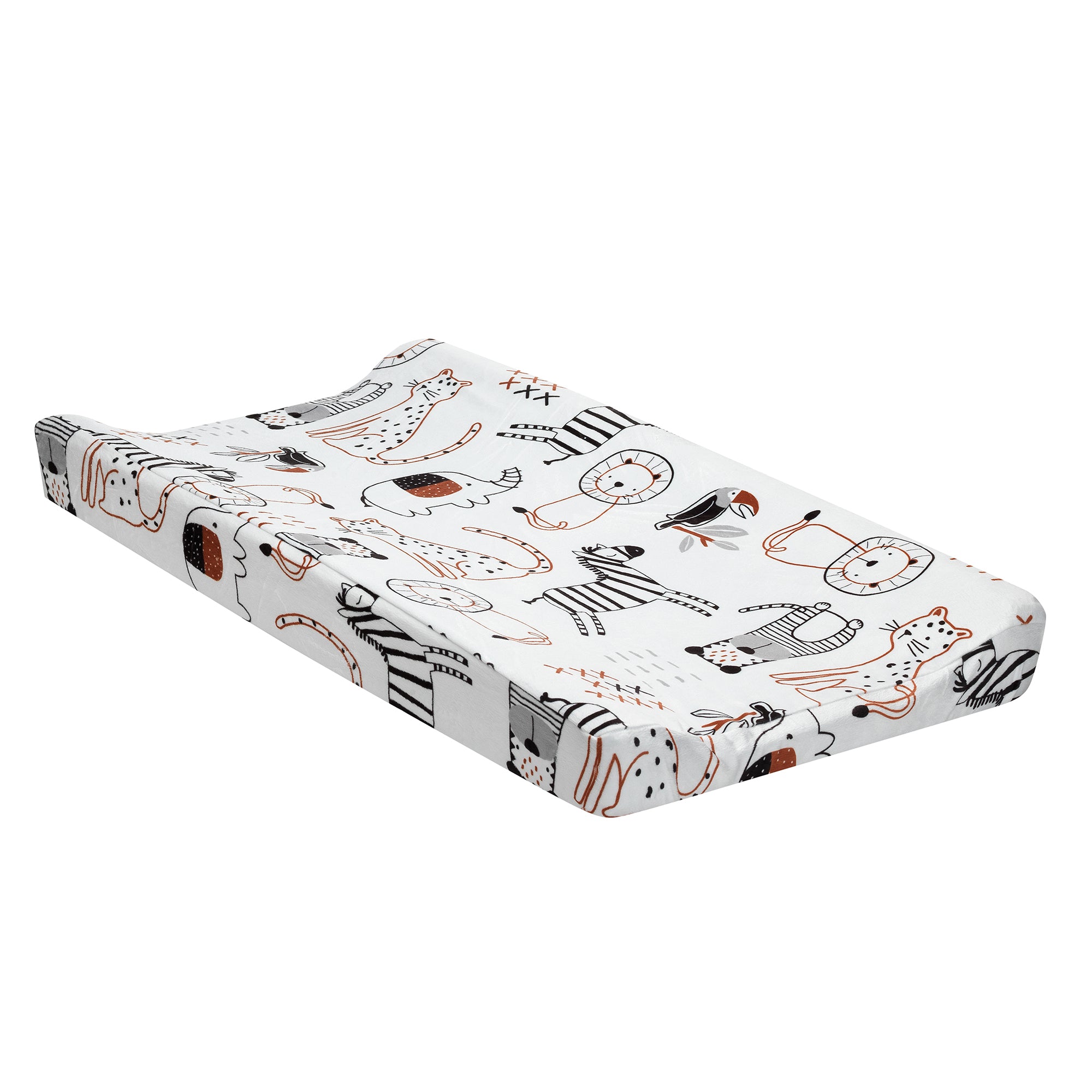 Patchwork Jungle Changing Pad Cover