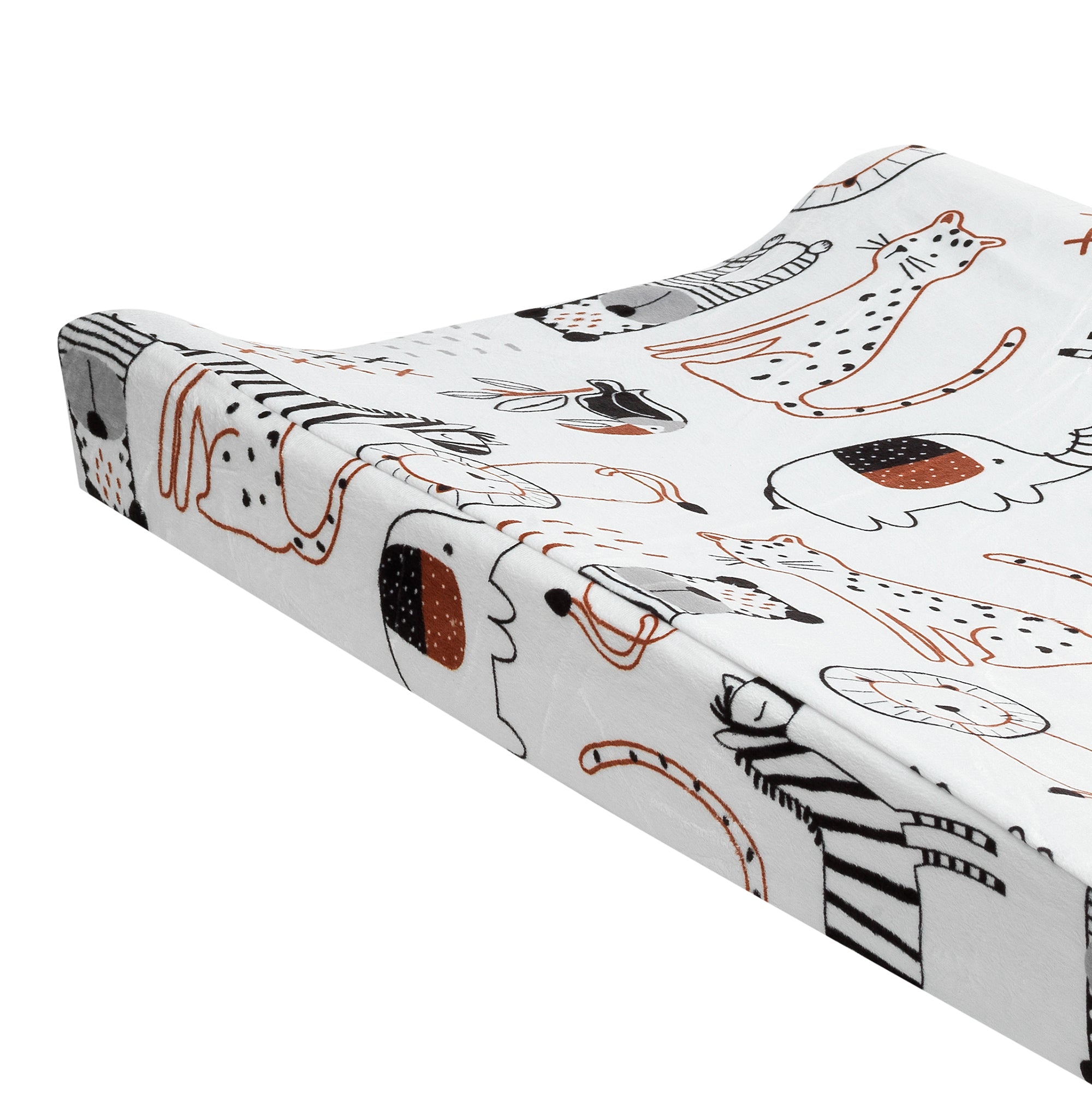 Patchwork Jungle Changing Pad Cover