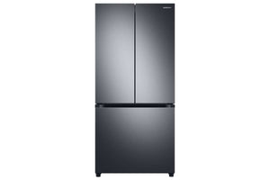 Samsung Réfrigérateur 24,5 pi³ porte à deux battants avec glace et eau interne 33 po acier inoxydable noir RF25C5551SG/AA