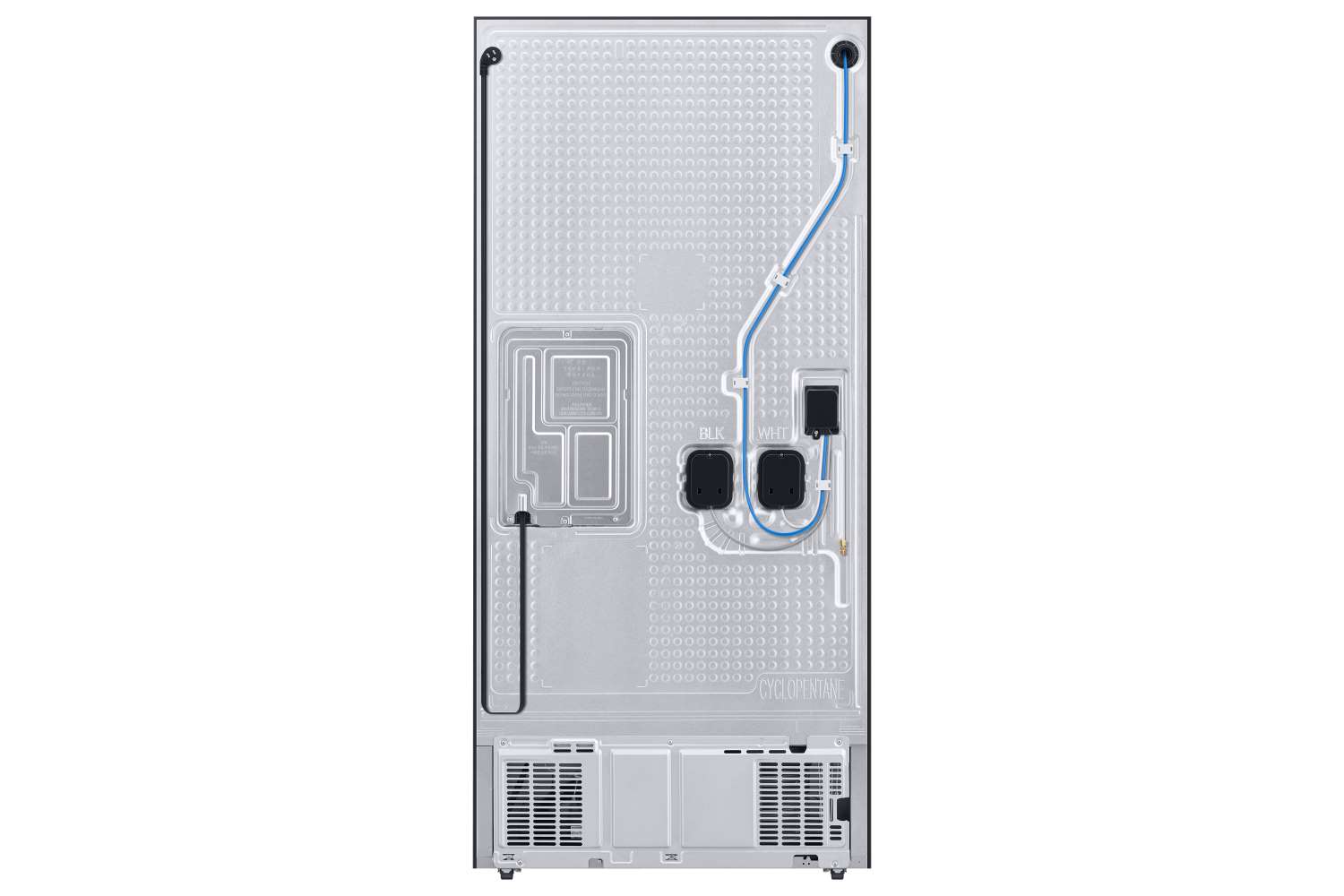 Samsung Black Stainless Steel 33" Wide French Door Refrigerator with Internal Ice & Water (24.5cu.ft) - RF25C5551SG/AA