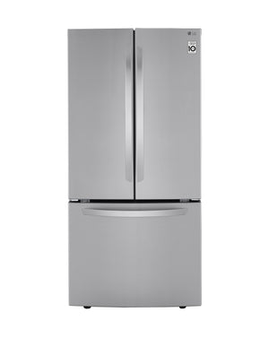 LG Réfrigérateur avec porte à 2 battants 25,1 pi³ acier inoxydable LRFCS2503S