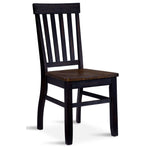 Caylie Noir Side Chair - Ebony, Driftwood