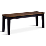 Caylie Noir Bench - Ebony, Driftwood